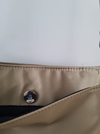 Bolso bandolera Misako beige y negro