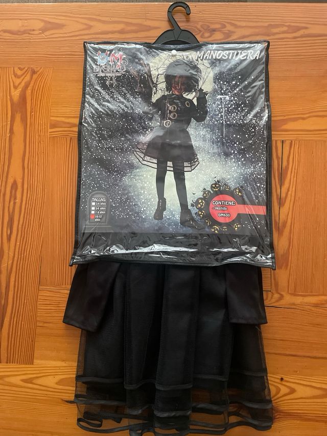 Disfraz Manostijera chica. talla10-12