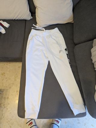 Pantalón chándal Nike blanco
