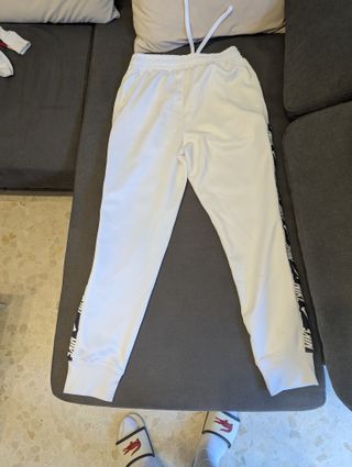 Pantalón chándal Nike blanco