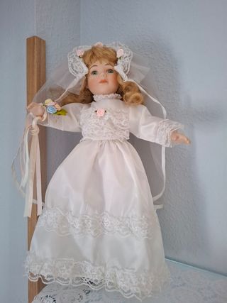 NOVIA de porcelana muñeca