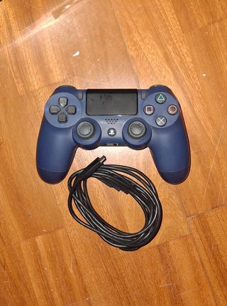 Mando PS4 Azul + Cable
