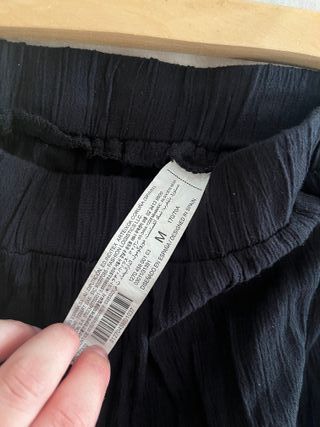 Falda larga negra talla única