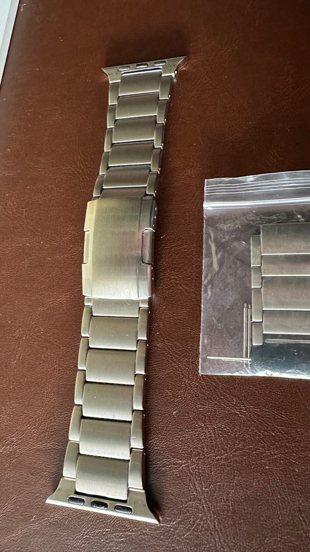 Correa Apple Watch Ultra Titanio Plata