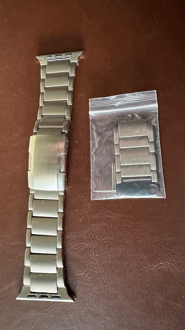 Correa Apple Watch Ultra Titanio Plata