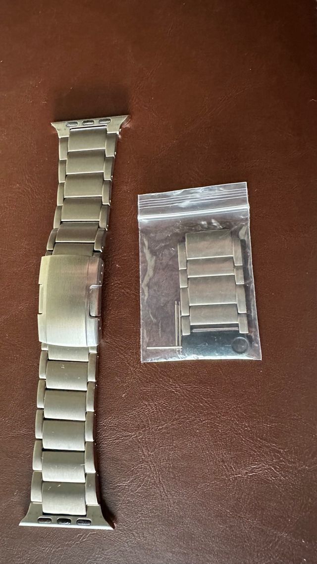 Correa Apple Watch Ultra Titanio Plata