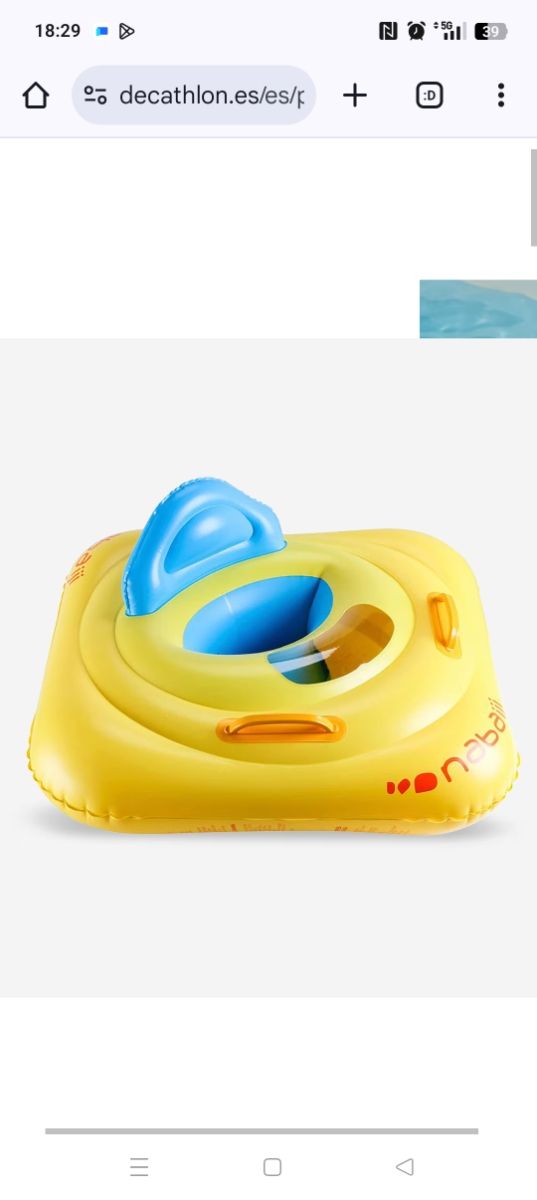 Asiento de natación bebé