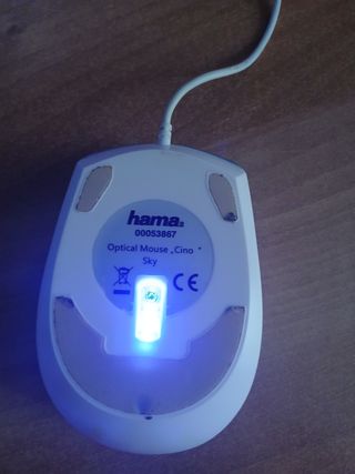 Mouse USB Blu LED CINO
