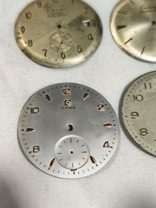 Esferas de reloj vintage Cauny y Dogma