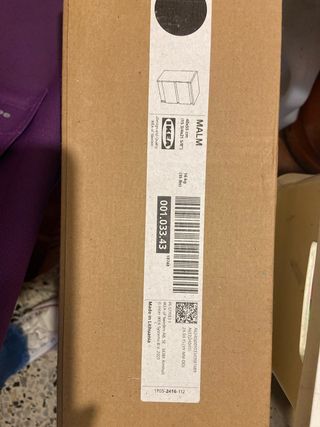 Comodino smontato marrone MALM IKEA