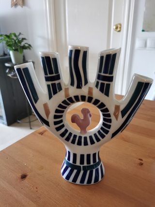 Figura Candelabro Gallo Sargadelos