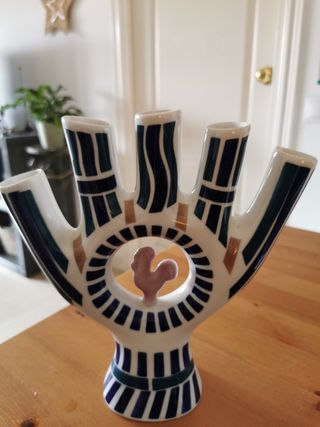 Figura Candelabro Gallo Sargadelos