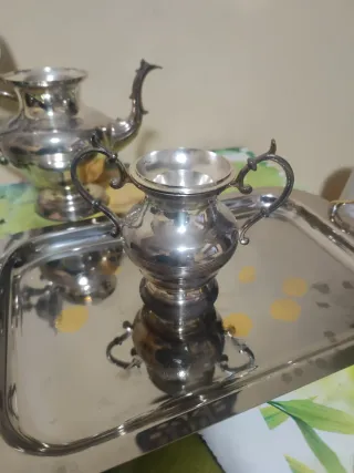 Servizio da tè placcato argento