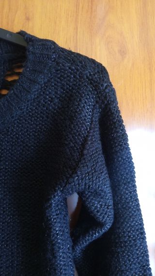 Jersey negro mujer talla S