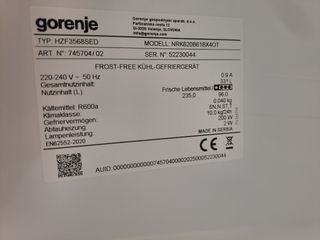 Nevera Gorenje Negra nueva con tara con garantía 