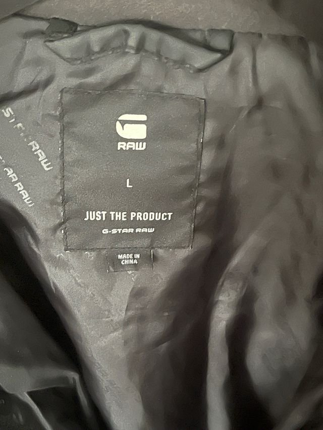 Cazadora G-Star RAW Negra Talla L