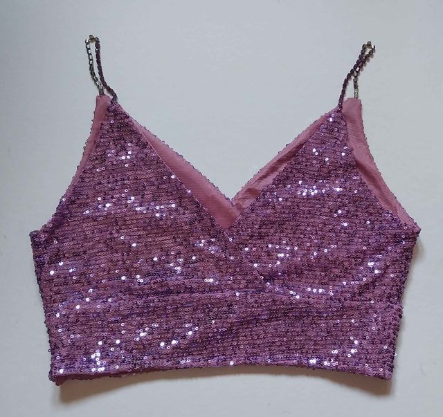 Top lentejuelas Montecervino Italia Talla S