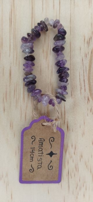 Pulsera Amatista 14 cm