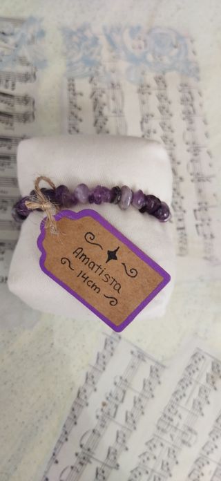 Pulsera Amatista 14 cm