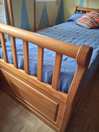 Cama nido de madera maciza