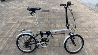Bicicleta Plegable Monty F18 Plata y negro