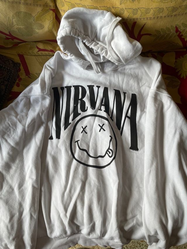Sudadera Nirvana Smiley Cara Talla M