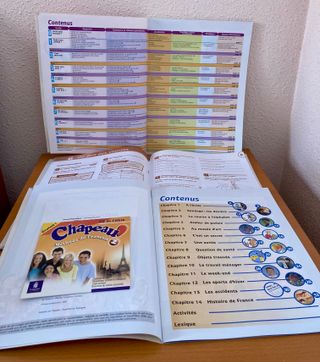 6€/lote libros mismo nivel. Libros aprender francé