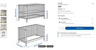 Cuna IKEA Gulliver Blanca