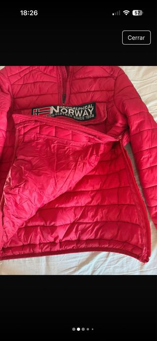 Cazadora Geographical Norway Roja