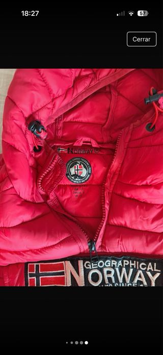 Cazadora Geographical Norway Roja