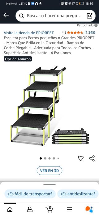 Escalera para Perros PRIORPET 4 Escalones