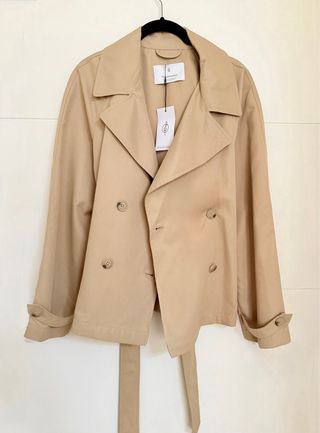 Trench gabardina corta tendencia, M, Stradivarius
