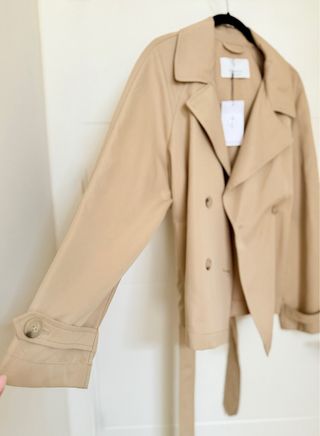 Trench gabardina corta tendencia, M, Stradivarius