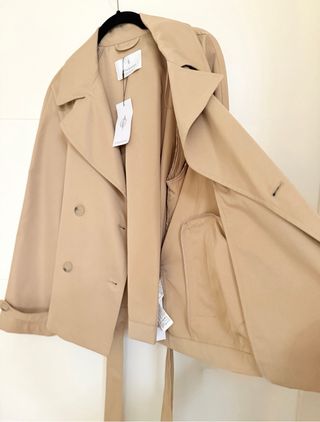 Trench gabardina corta tendencia, M, Stradivarius