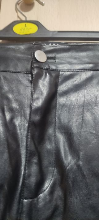 Pantalón polipiel mujer cremalleras - Talla L