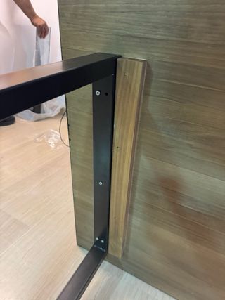 Mesa de salón estilo industrial como nueva