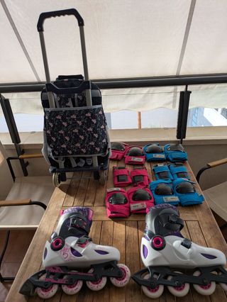 Patines niña Talla 32-34 Morado