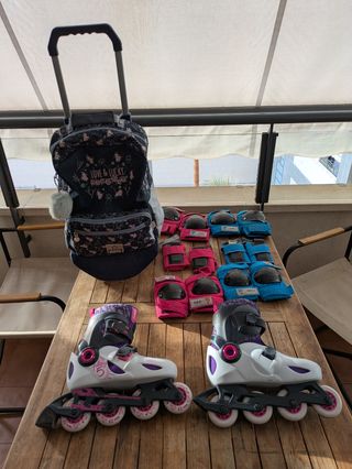 Patines niña Talla 32-34 Morado