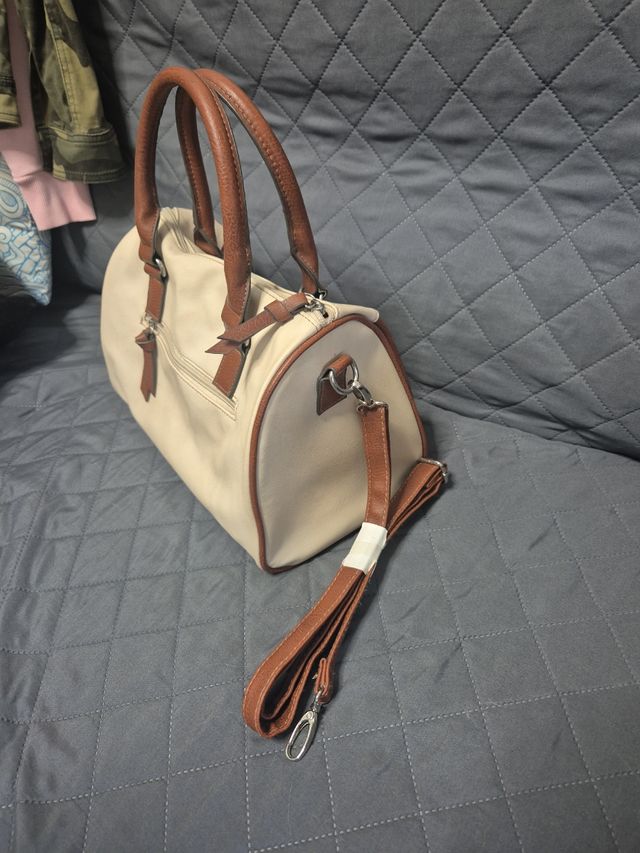 Bolso Beige y Marrón