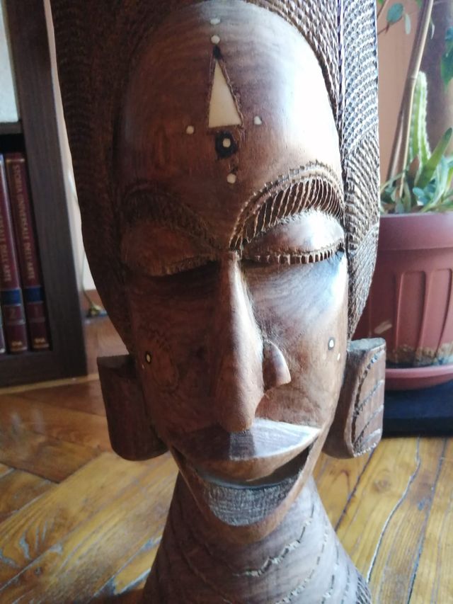 Maschera Africana Legno Anni '70
