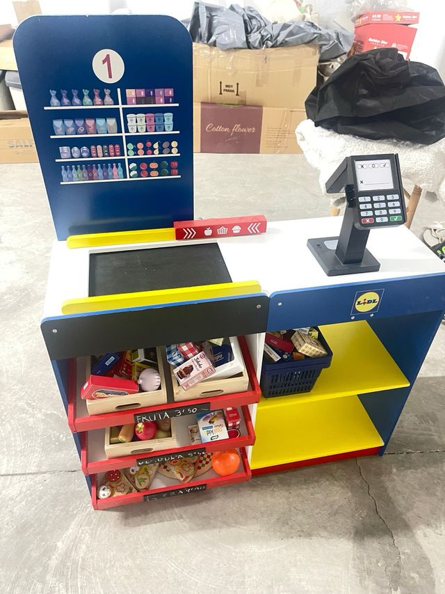 Supermercado Juguete Madera + Accesorios
