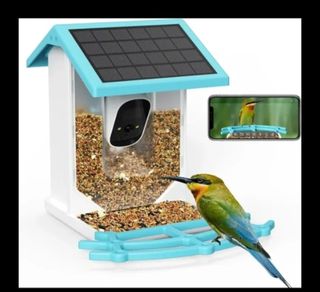 Comedero Solar para Pájaros con Cámara