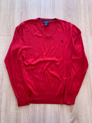 Jersey Polo Ralph Lauren rojo (T. S)