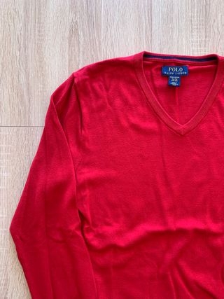Jersey Polo Ralph Lauren rojo (T. S)