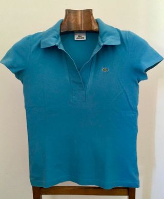 Polo Lacoste donna blu