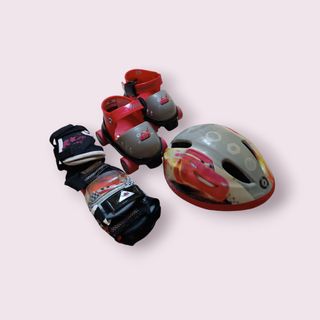 Kit Patines Infantiles Cars