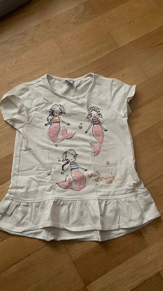 Camiseta Charanga Sirenas Niña Blanca