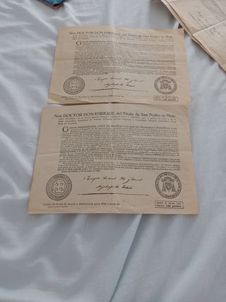 Docto don enrique el título de san pedro