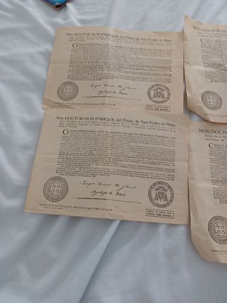 Docto don enrique el título de san pedro