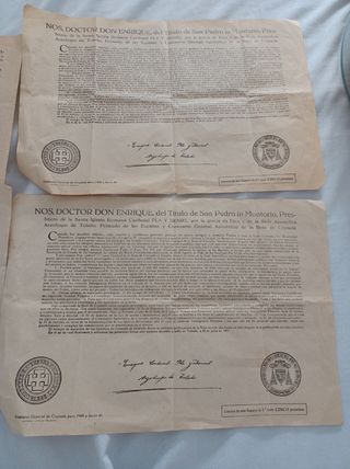 Docto don enrique el título de san pedro